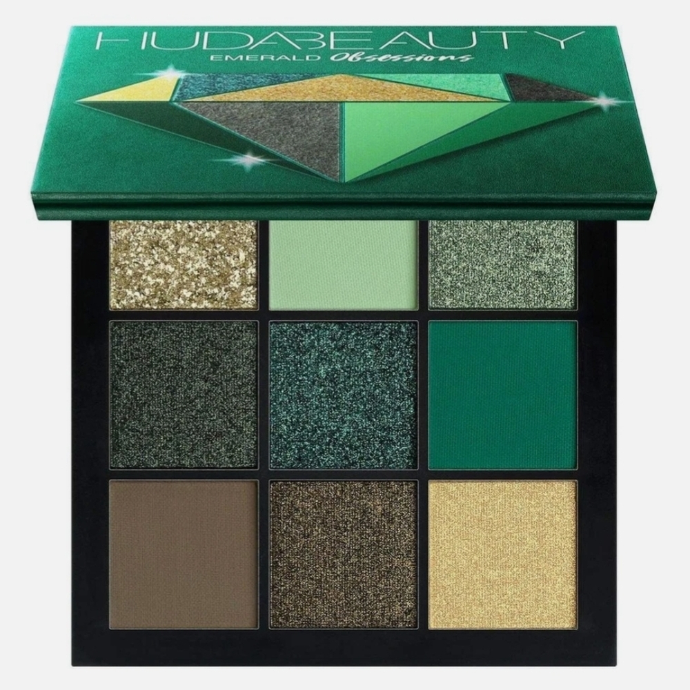 HUDA BEAUTY Green and Gold Eyeshadow Palette